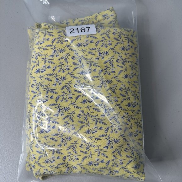 April Cornell Sleeveless Midi Dress Size XL Yellow floral V-Neck Retro - Picture 12 of 12